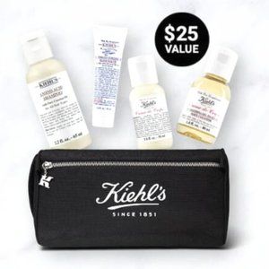Kiehl’s 4 Deluxe Hair & Body Samples and a Bag
